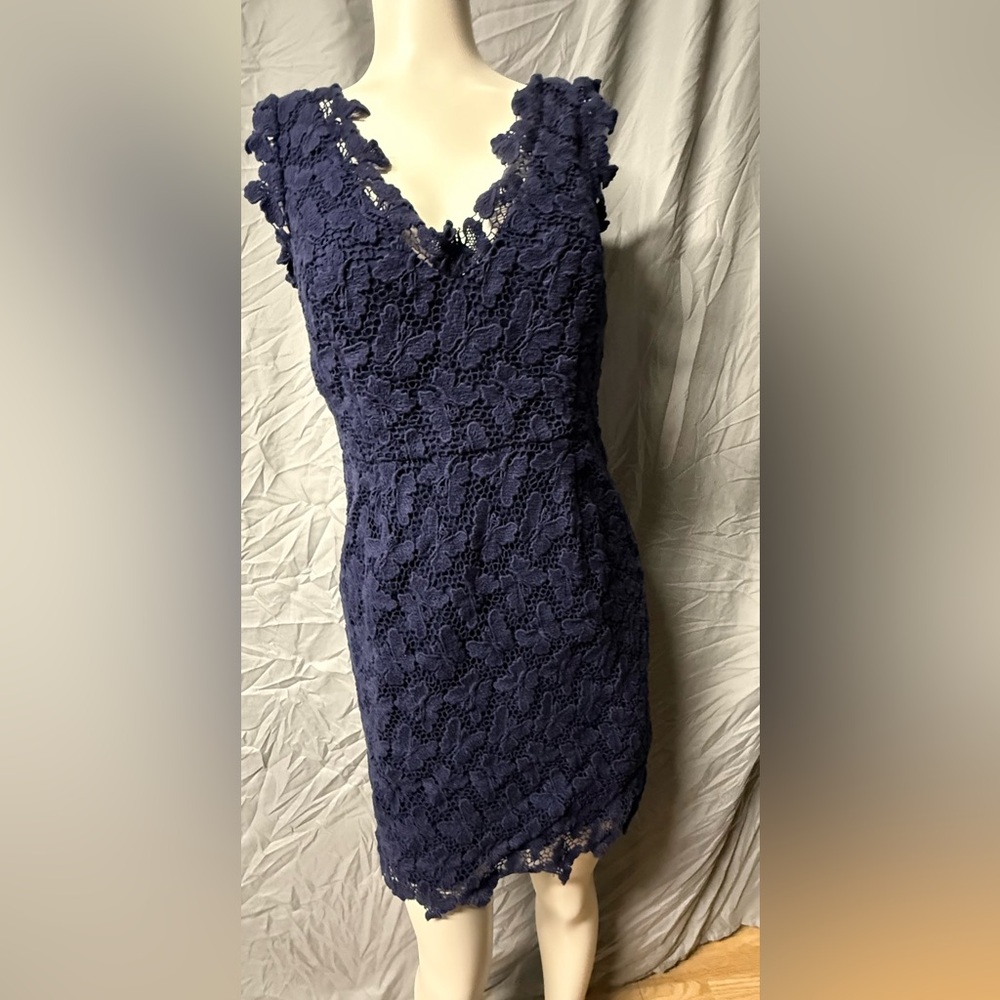 Lilly Pulitzer Navy Lace Mini Dress